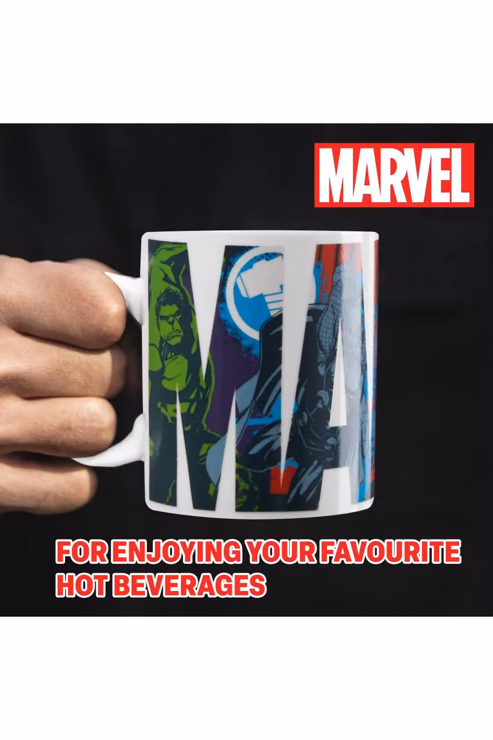 Marvel Heat Changing Ceramic Mug, Multicolour, 312ml – 8