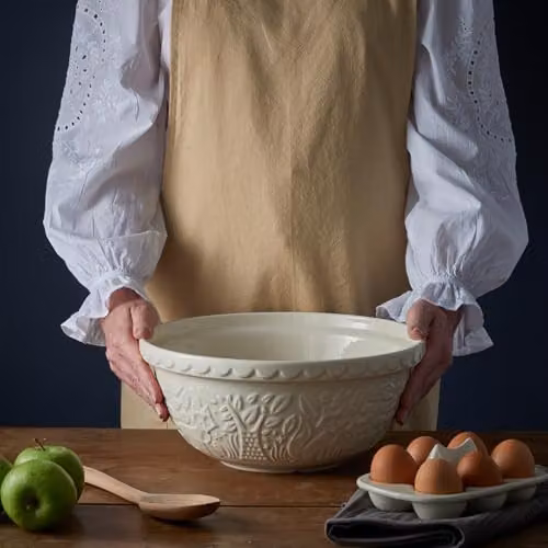 Mason Cash In The Forest Fox Stoneware Mixing Bowl, 4 Litre, Cream, Diameter: 29 cm – 5