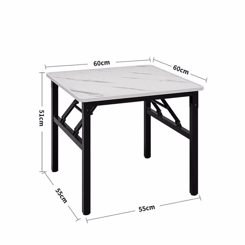 Kelvenix Square Folding Dining Coffee Table in White – 2