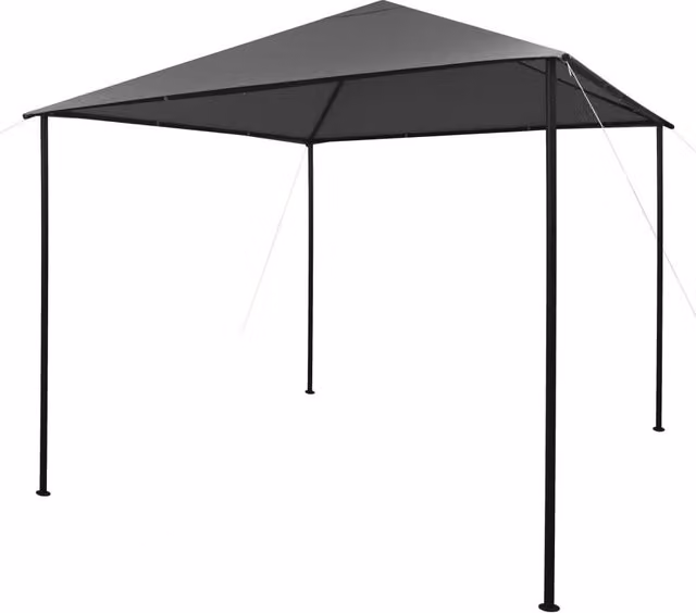 Berkfield Home Anthracite and Black Hip Gazebo with Steel Frame