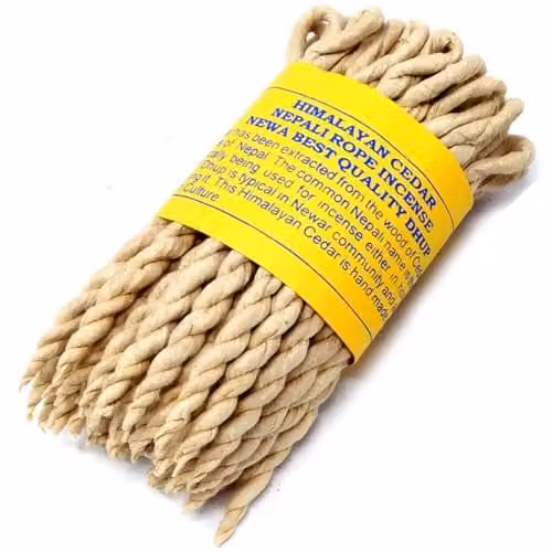 KDMD Pure Herbs Cedar Rope Incense in Yellow and Brown – 1