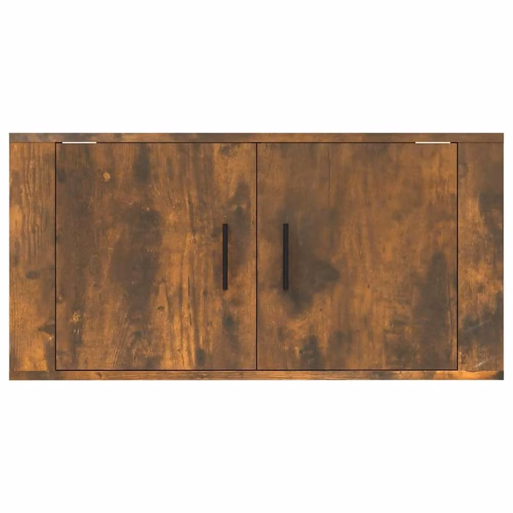 Berkfield Home Wall Mounted TV Cabinet in Smoked Oak Brown, W: 80 cm, D: 40 cm, H: 34.5 cm – 4