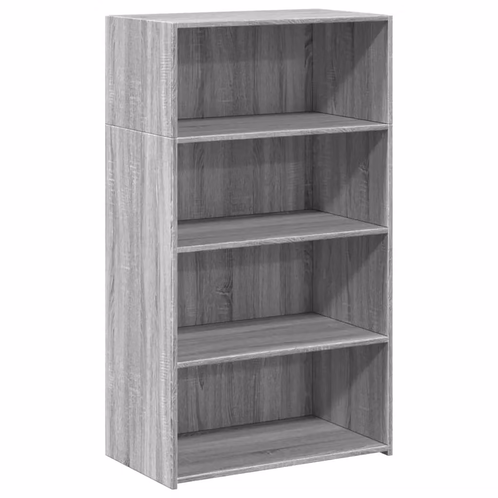Berkfield Home Modern Grey Sonoma Highboard W/D/H: 70 x 41 x 124 cm – 2