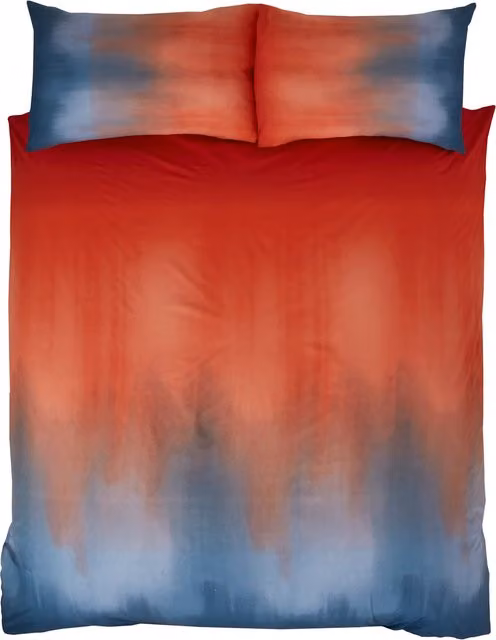 Rapport Home Bold Ombre Graphic Duvet Cover in Orange and Multicolour, 90 x 200 cm