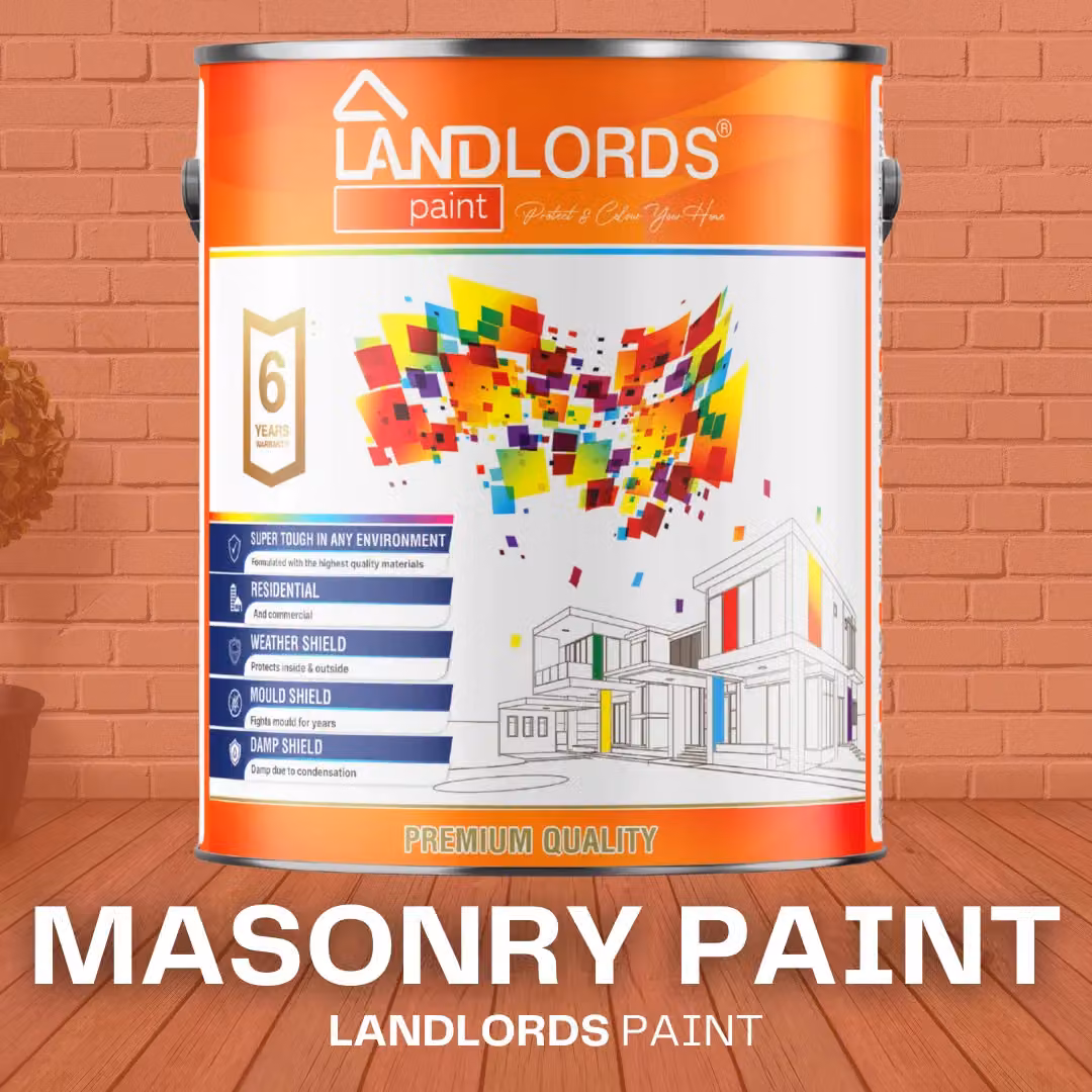 Landlords Paint Weatherproof Exterior Masonry Paint in Matchstick Beige, 1 l – 2