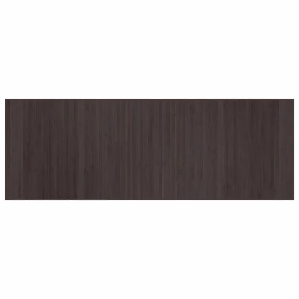 Berkfield Home Rectangular Bamboo Rug in Brown, W/D/H: 70 x 200 cm – 2