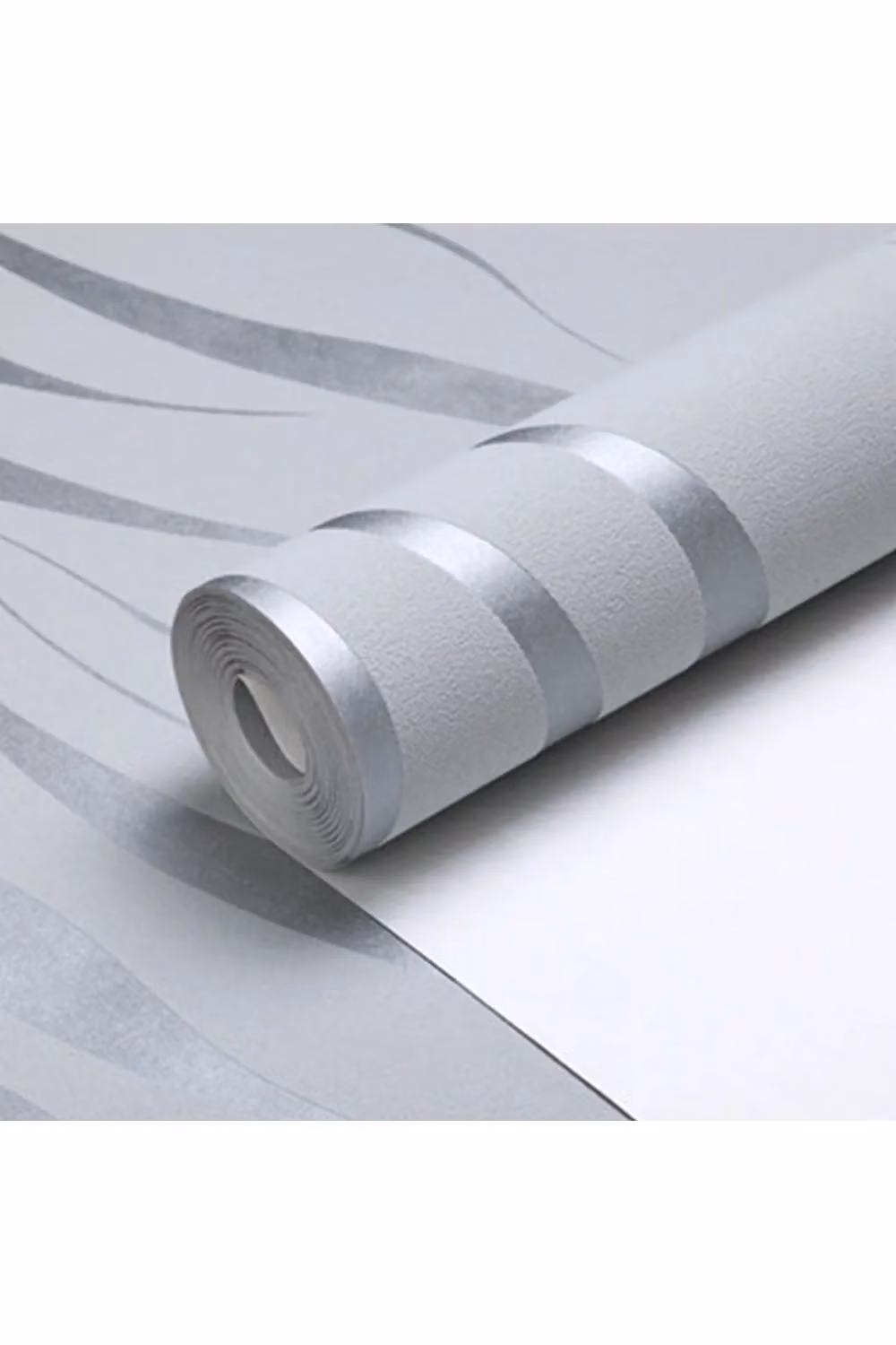Living and Home Grey 3D Modern Water Waves Abstract Non-Woven Wallpaper, W/H: 53 cm x 9.5 m – 2