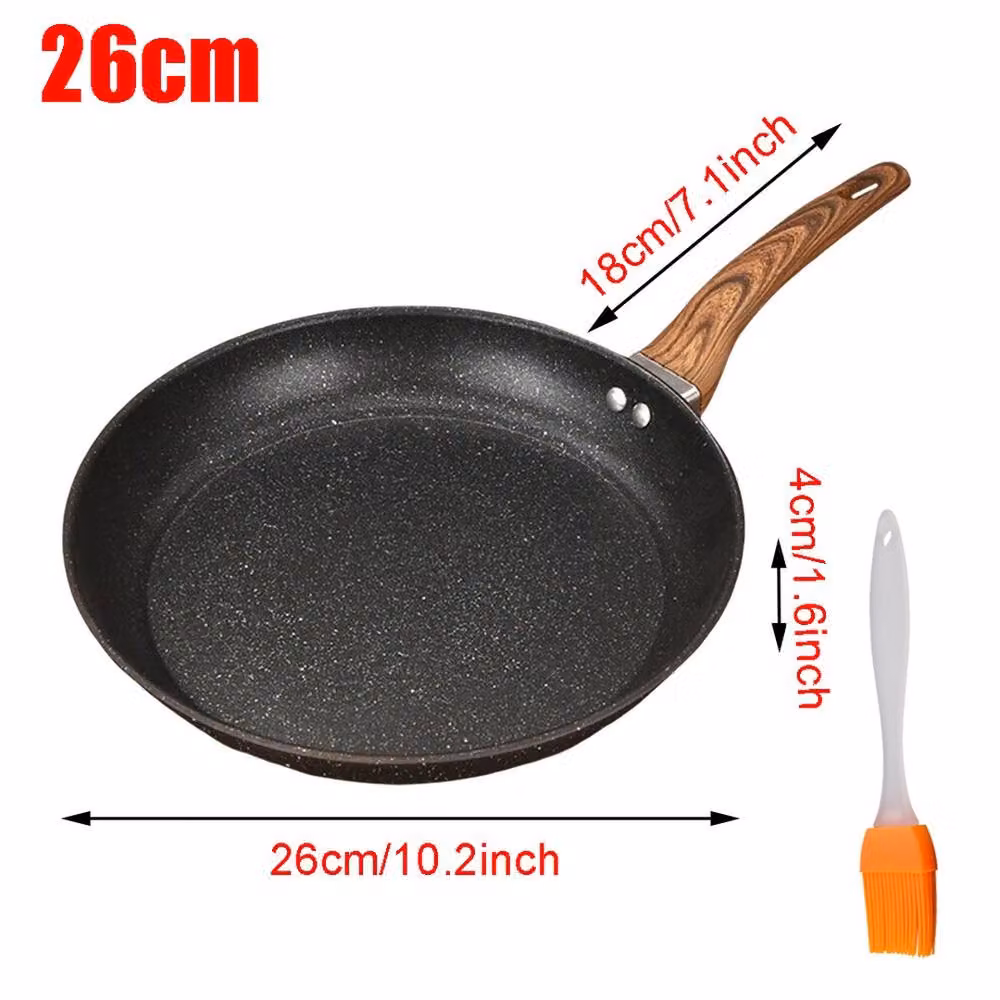 Kelvenix Non Stick Black Ceramic Granite Marble Coated Frying Pan – 2