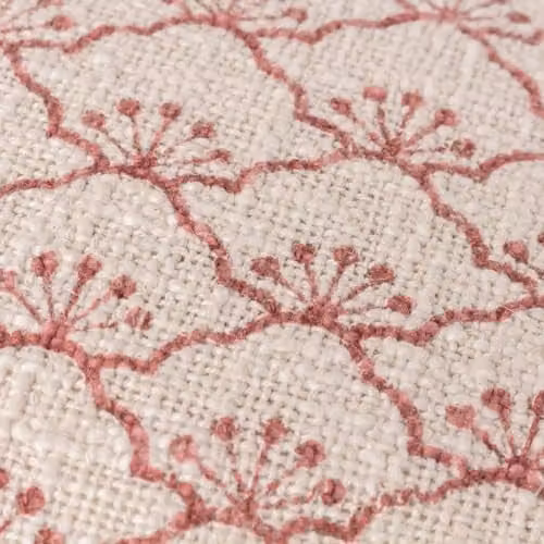 Riva Home Yard Saku Blossom Floral Square Cotton Cushion in Red, W/D/H: 50 x 50 x 50 cm – 2