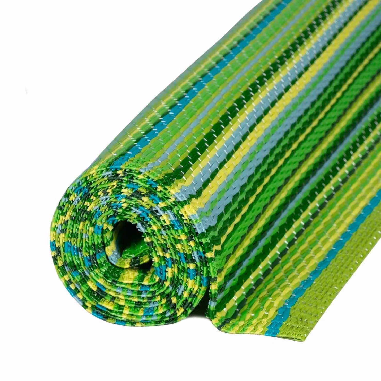 THE RUGS Reversible Weatherproof Outdoor Striped Rainbow Rug in Green and Grey, W: 180 cm, D: 270 cm – 3