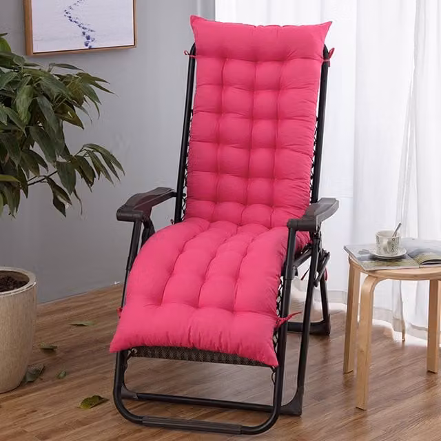 Livingandhome Pink Breathable Cotton Rectangular Recliner Cushion