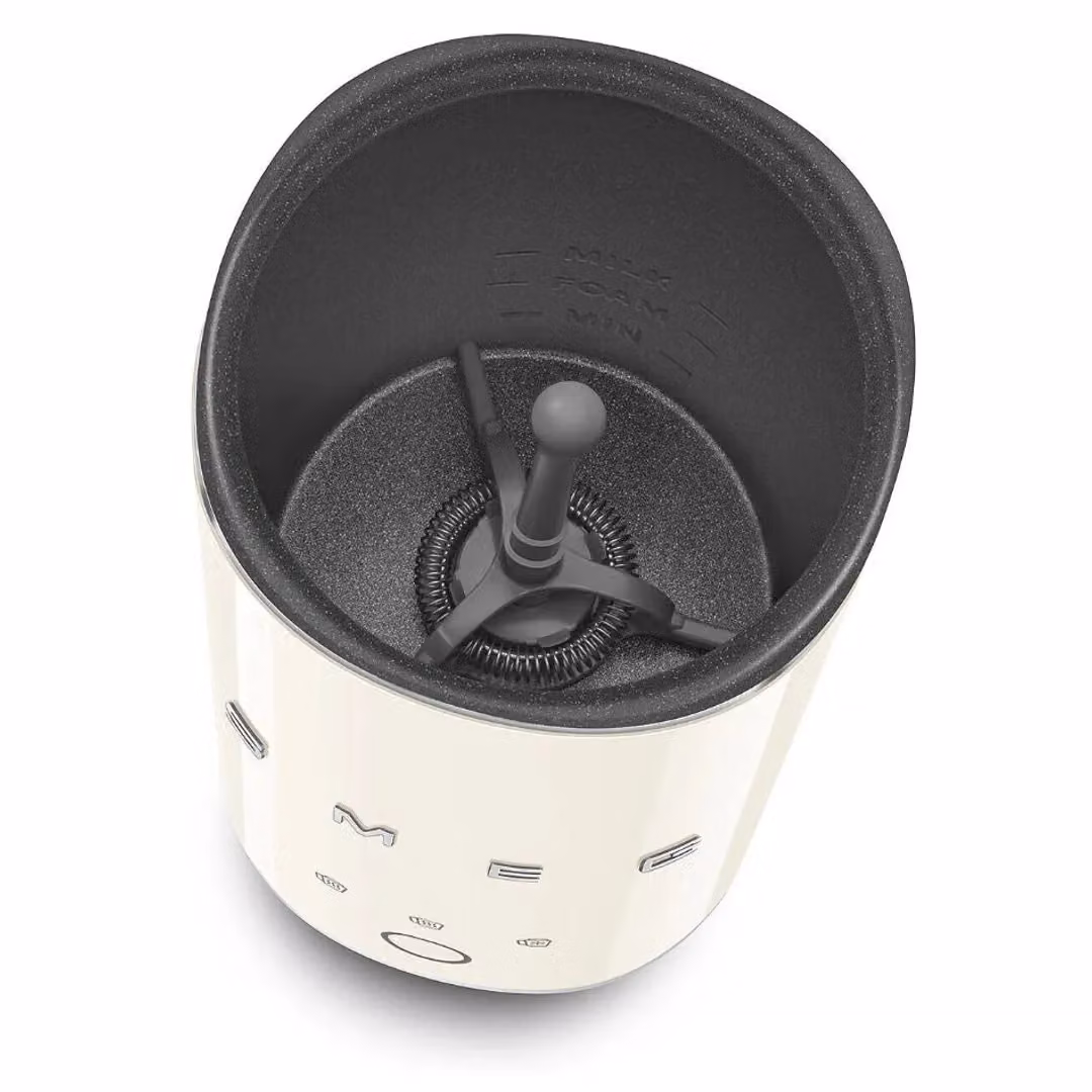 Smeg MFF02 50s Style Electric Mini Milk Frother with PID Control in Beige – 2