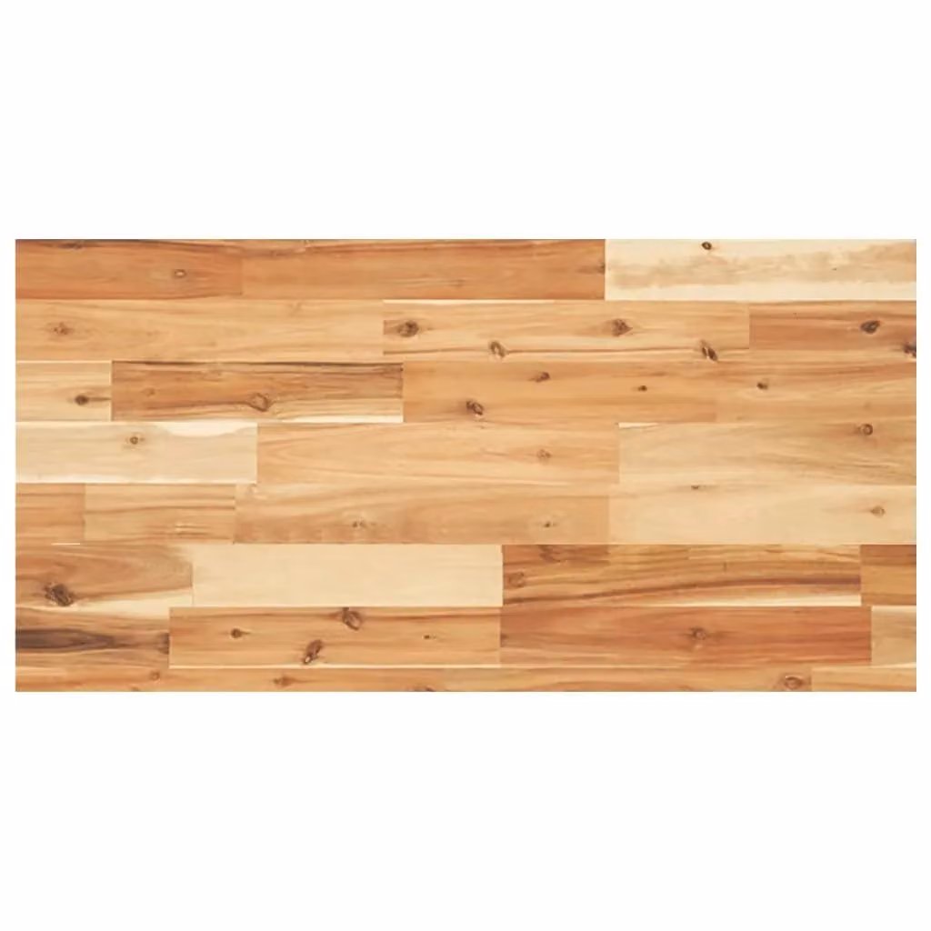 Berkfield Home Oil Finished Solid Wood Acacia Floating Shelf in Brown, W/D/H: 100 x 40 x 4 cm