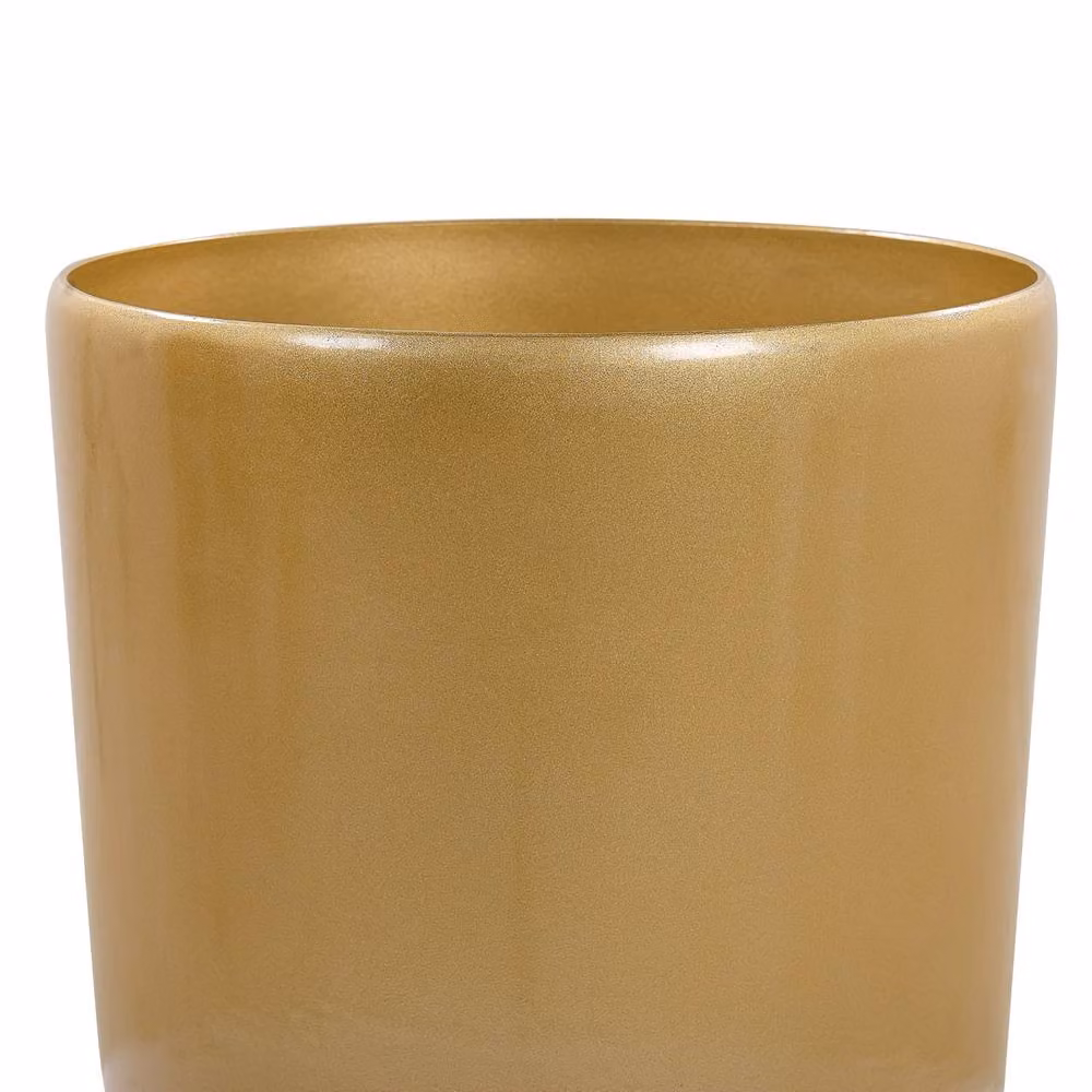 Wyld and Coco Gold Stone Tall Round Ceramic Plant Pot, Height: 40 cm – 3