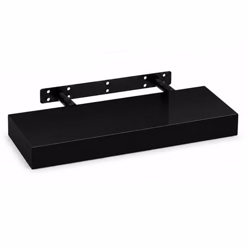iTrend High Gloss Black Floating Wall Shelf, Pack of 1, Width: 40 cm – 1
