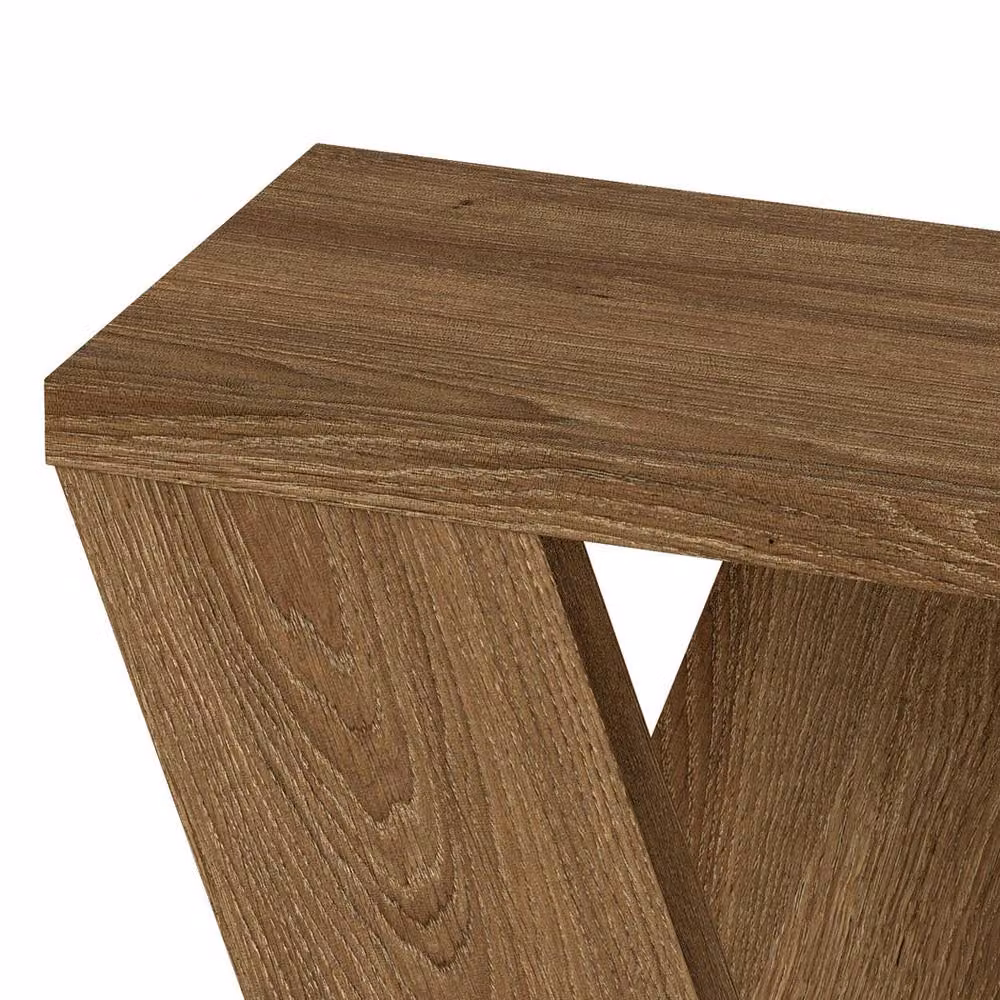 Levede 3-Tier Slim Side Table and Storage Shelf in Brown – 5