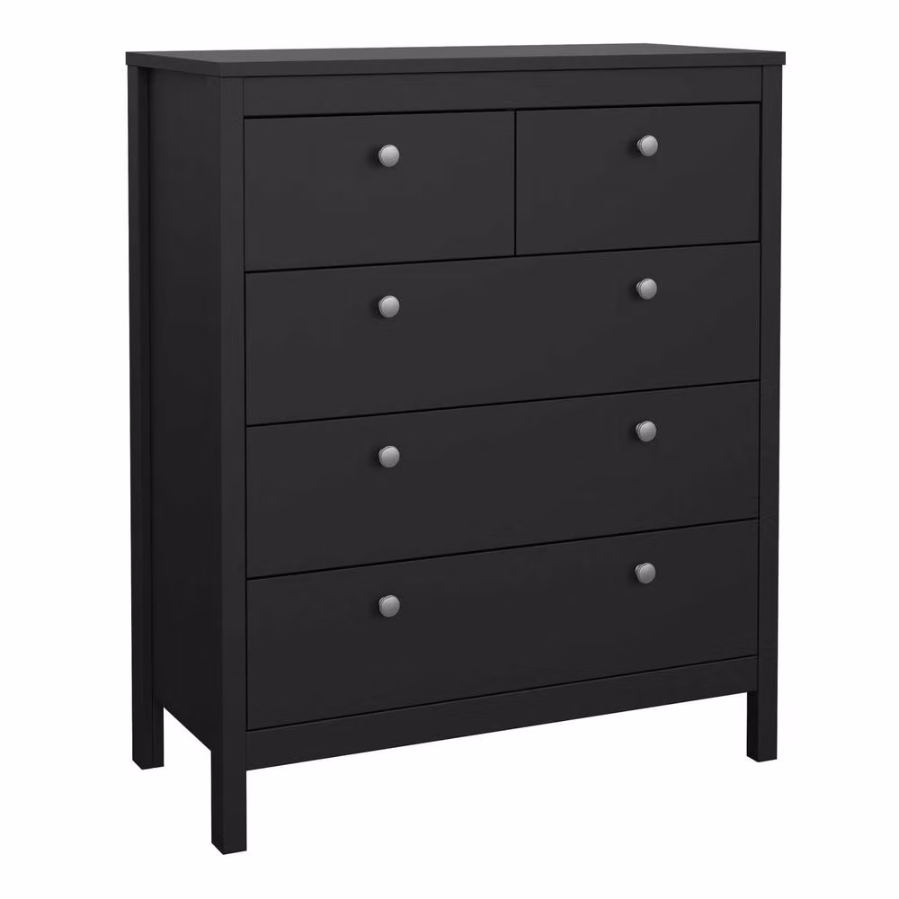 Wyld Haus Gossmere 5 Drawer Chest in Matt Black – 2