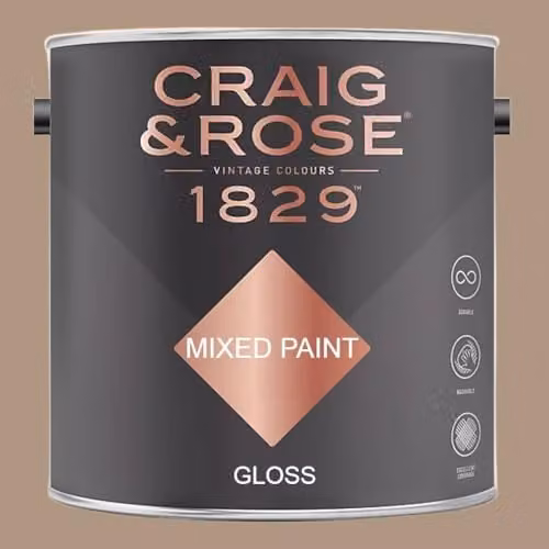Craig & Rose 1829 Paint Stop Gloss Paint in Kashmir Beige, 2.5 l