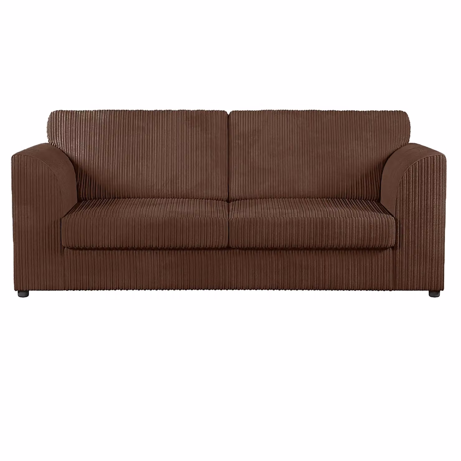 Furnishings For Less UK Luxor Jumbo Cord 3 + 2 Fabric Sofa Suite in Chocolate Brown – 2