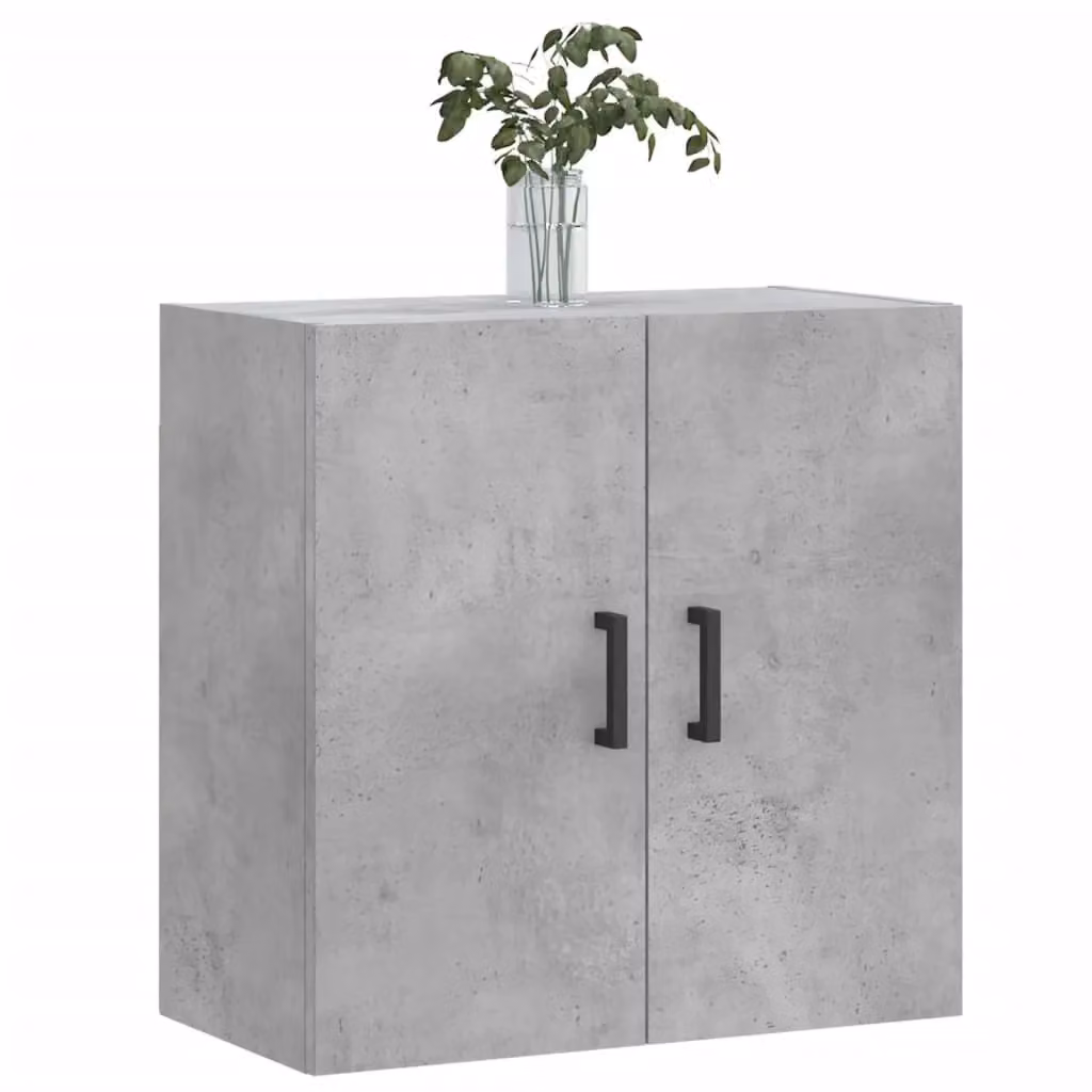 Berkfield Home Wall Cabinet in Concrete Grey, W: 60 cm, D: 31 cm, H: 60 cm – 2