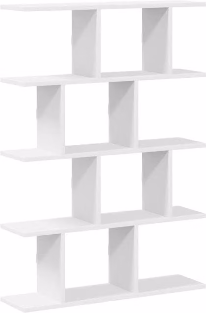 Berkfield Home Wall Mounted 12 Compartment Cube Shelf in White Engineered Wood