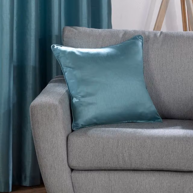 Rapport Home Blue Silk Square Cushion Cover, W/D/H: 45 x 45 x 1 cm