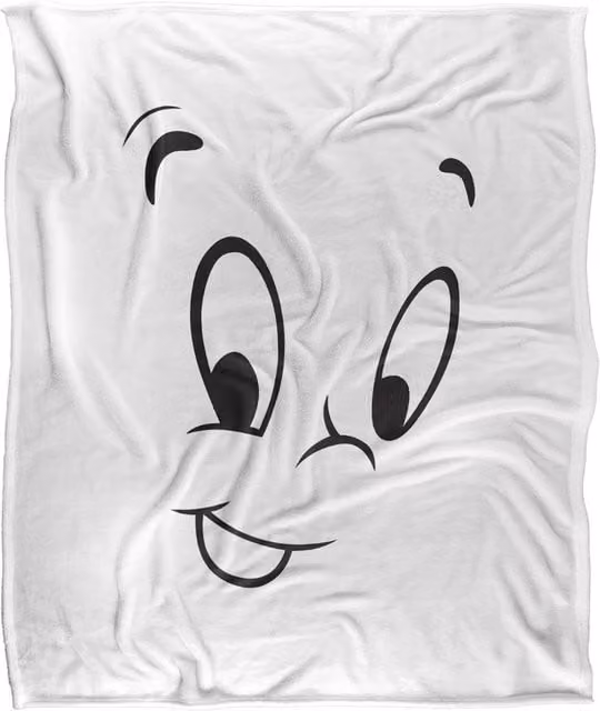 DreamWorks Casper The Friendly Ghost Soft Fleece Throw Blanket, Multicolour, W: 152 cm, D: 127 cm