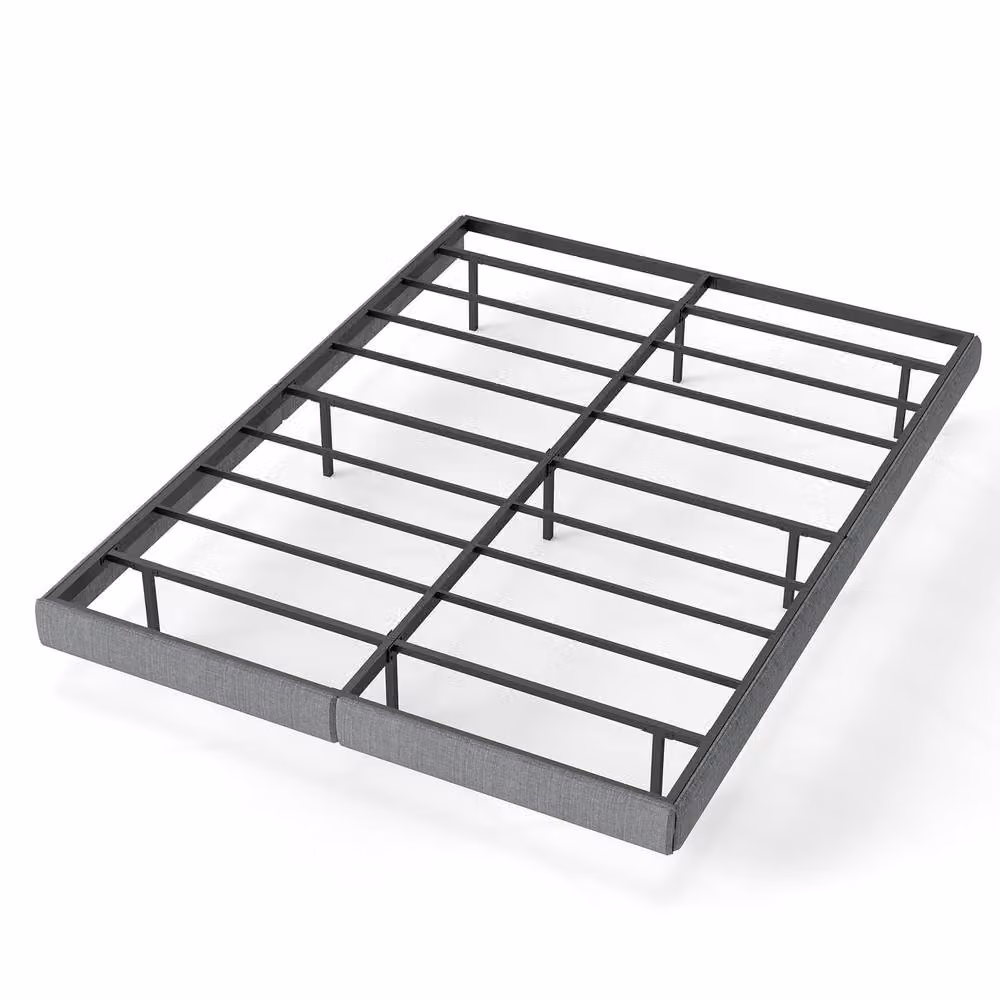 Matteo Grey Metal Floating King Bed Frame with LED Under-Bed Lighting, W/D/H: 180 x 200 cm – 3