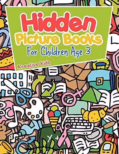 Kreative Kids Hidden Picture Books for Children Age 3, Multicolour
