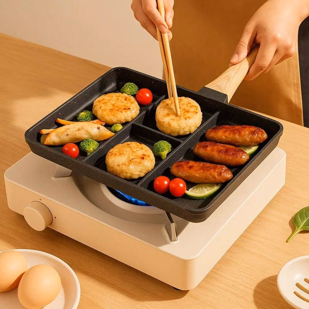 Pawnora Non-Stick Ceramic Frying Pan, Black, Diameter: 25.4 cm – 3