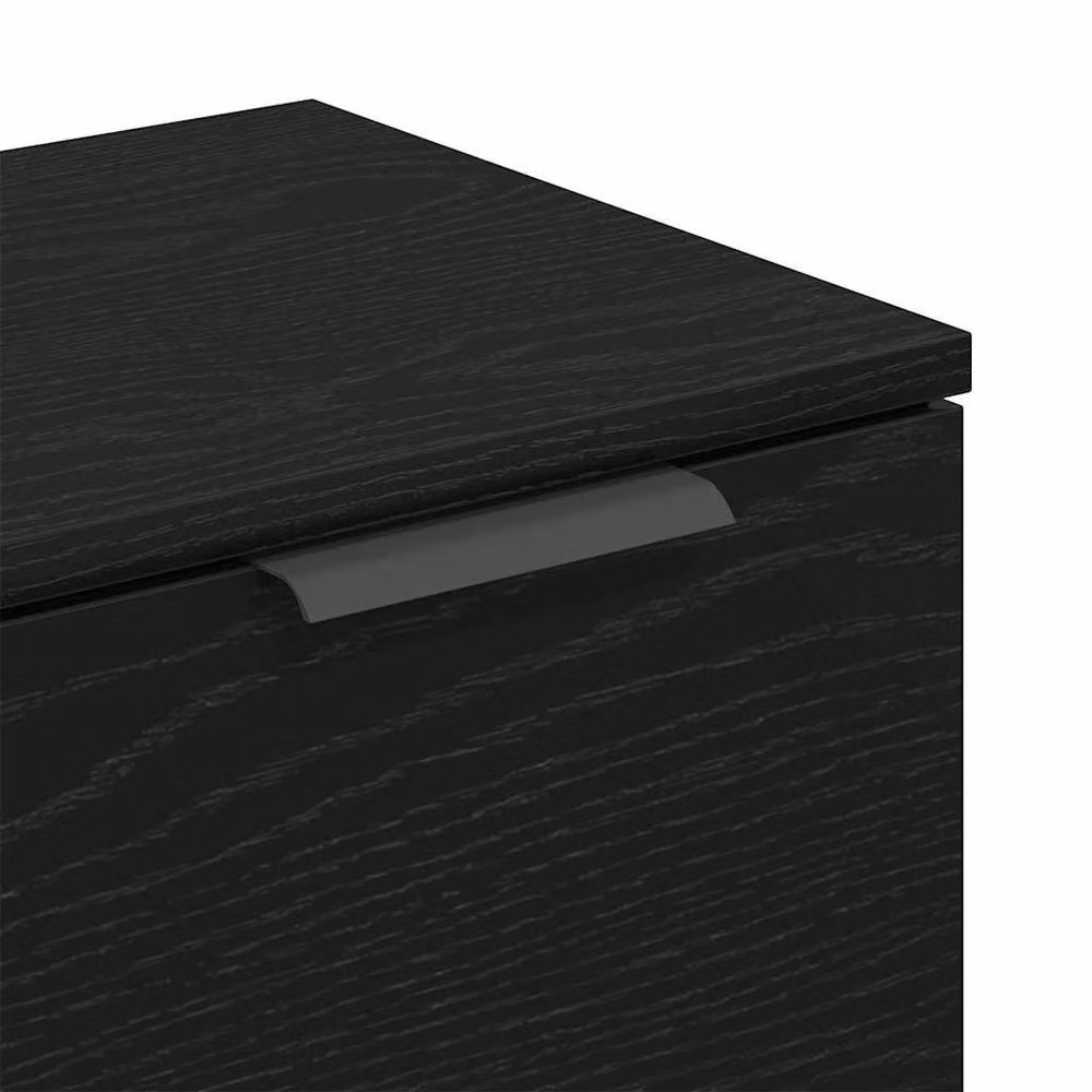 Berkfield Home Set of 2 Black Oak Sideboards, W/D/H: 60 x 30 x 70 cm – 6
