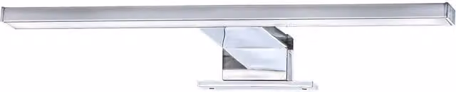 Briloner Chrome LED Mirror Light, 5W, 500 Lumens, 4000K Cool White, IP44 Silver Bathroom Task Lamp