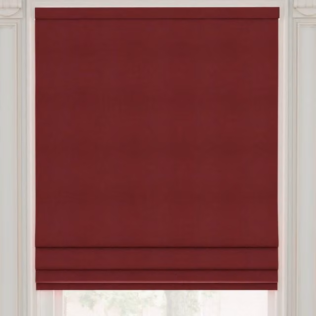 Linda Barker Royal Velvet Made to Measure Roman Blind in Red