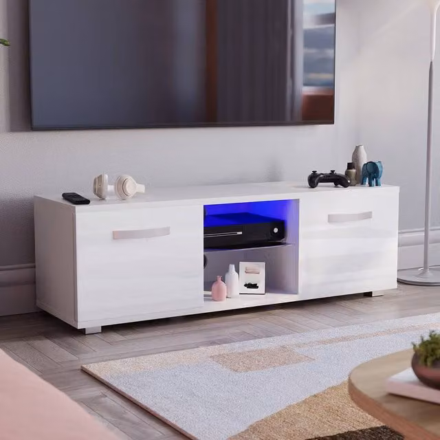 HD Designs Vida Designs Cosmo 2 Door LED TV Unit in White