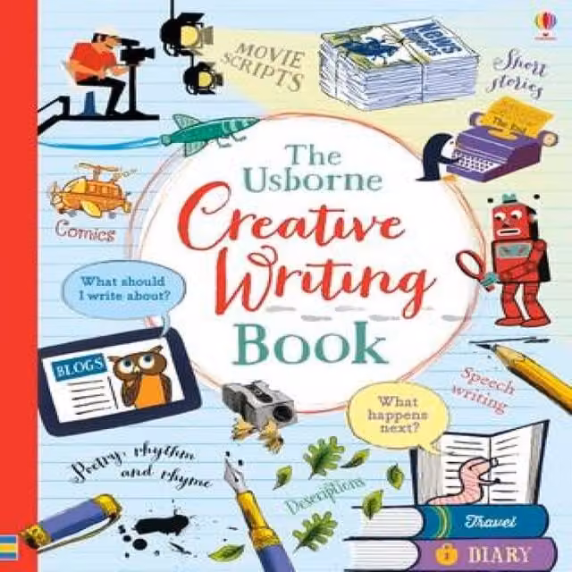 Louie Stowell Creative Writing Spiral Bound Book, Multicolour