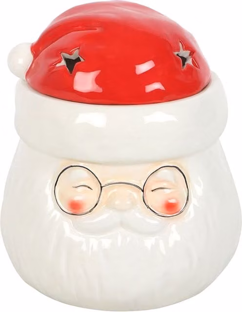 Something Different Santa Claus Ceramic Oil Burner in White