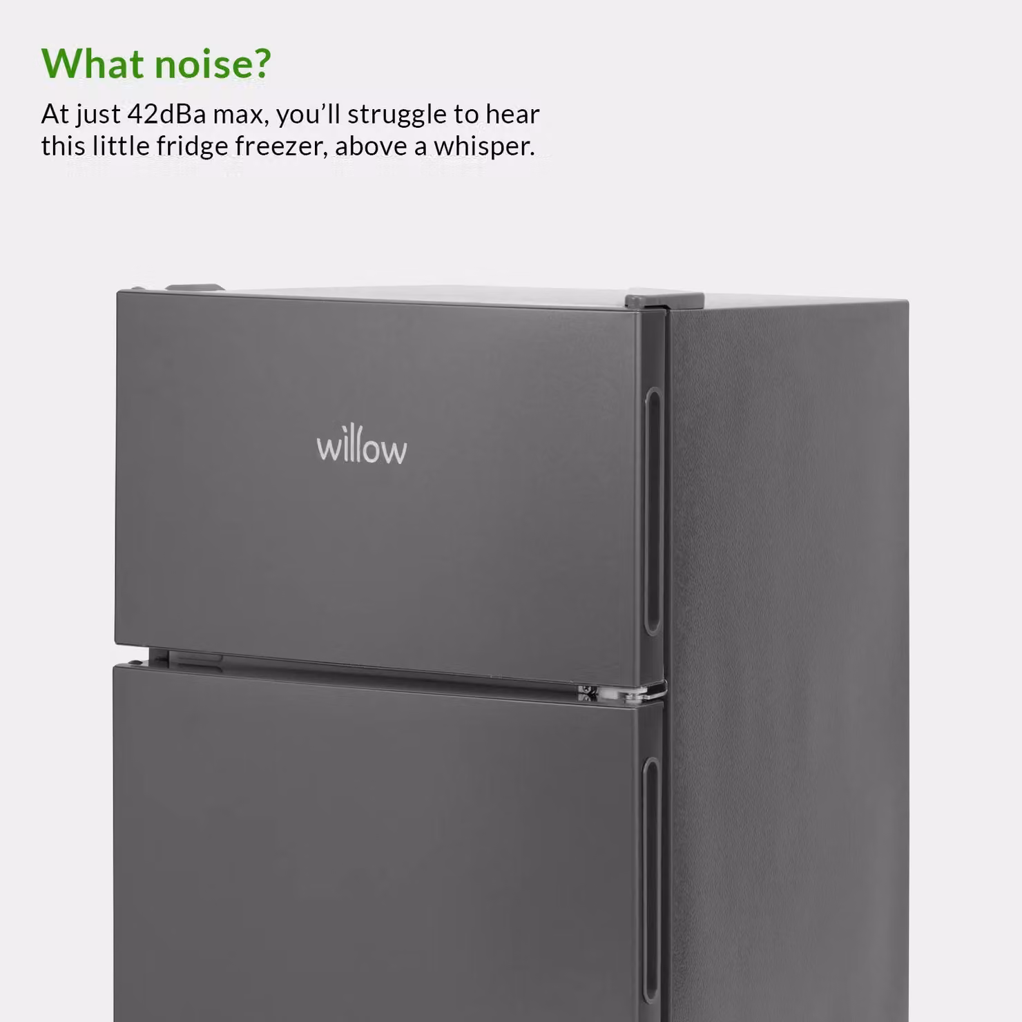 Willow WG50UCFF 86L Under Counter Fridge Freezer in Grey – 4