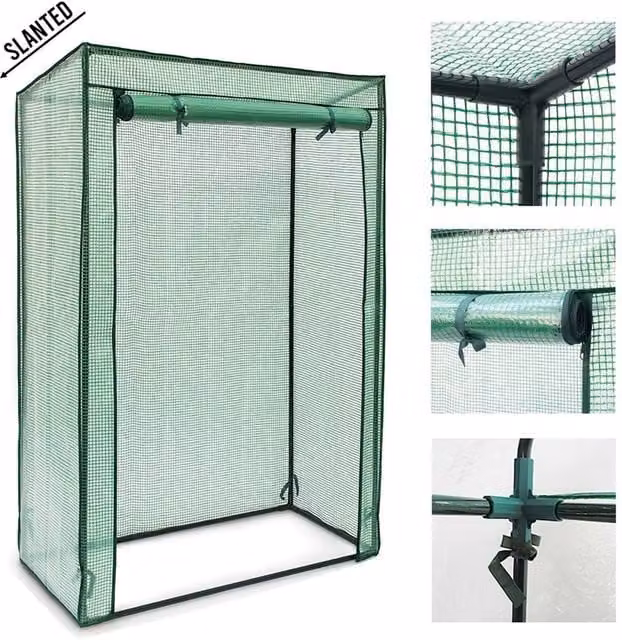 Nordara Green Outdoor Garden Tomato Greenhouse with Reinforced Frame and Cover