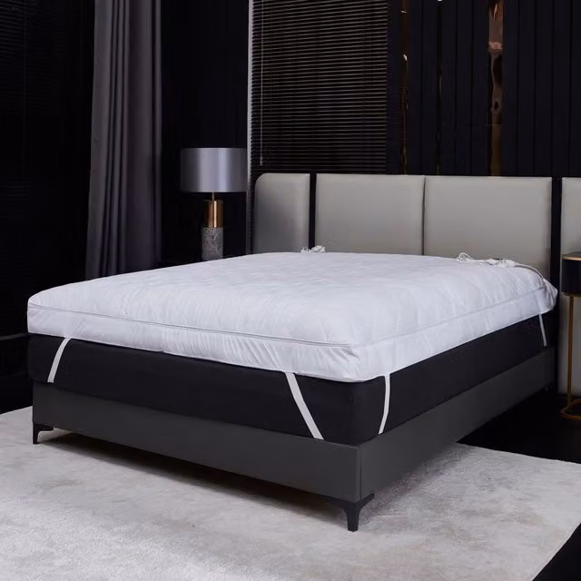 Ezysleep Luxury Thick Heated Mattress Topper, White, W/D/H: 90 x 200 x 10.16 cm