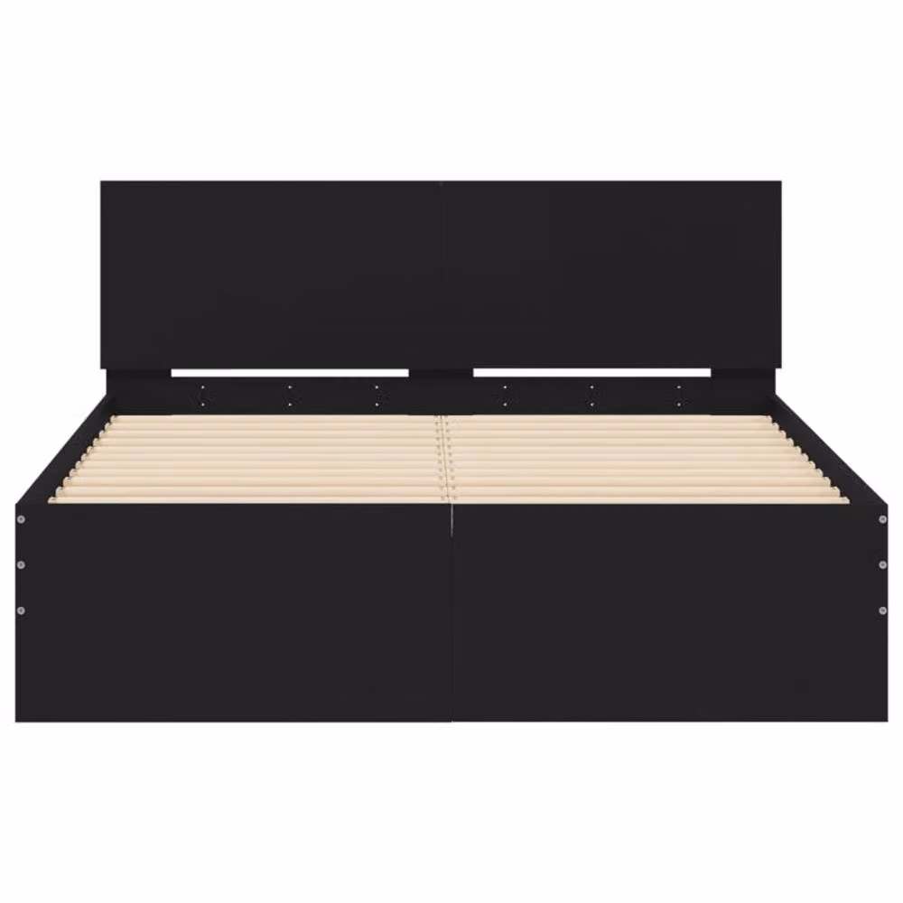 Berkfield Home Small Double Bed Frame with Lift Up Base, Black, W: 120 cm, D: 190 cm, H: 70 cm – 4