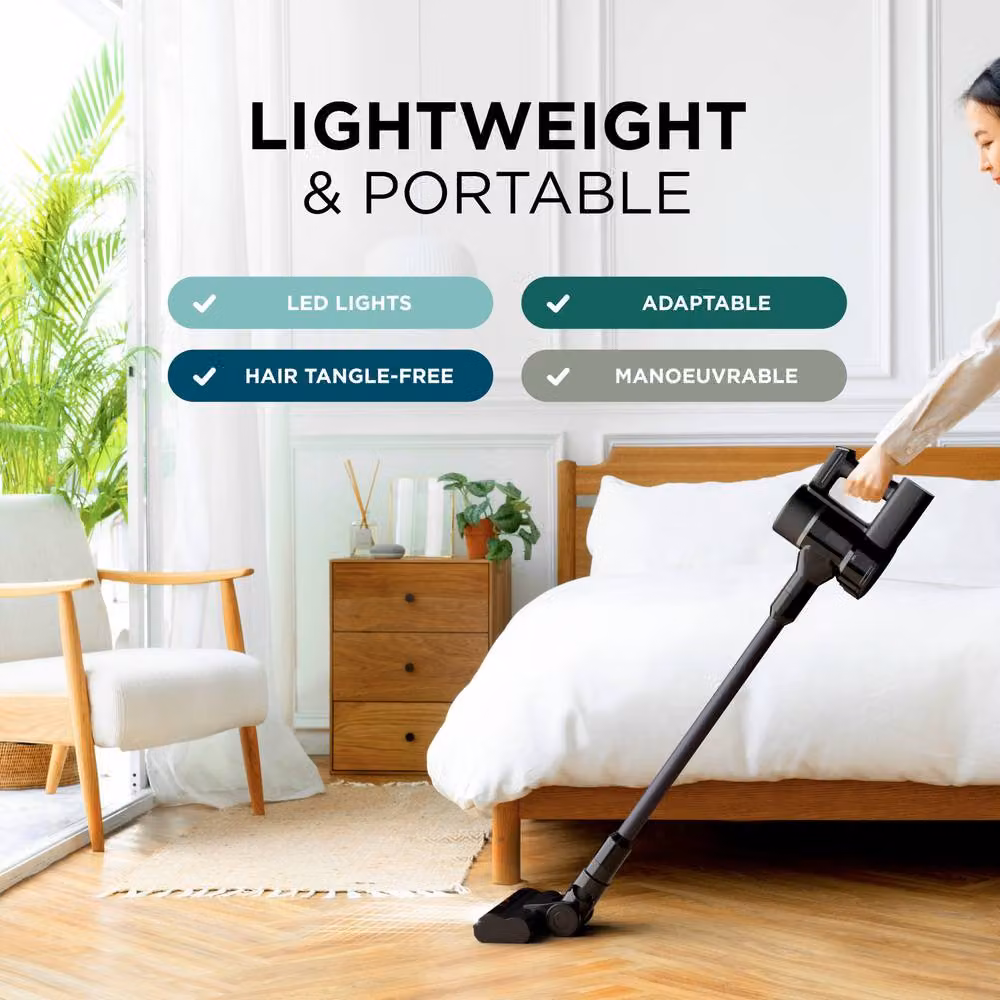 DMD Collective PowerPulse 3X Cordless Bagless Vacuum Cleaner with HEPA Filter, 550W, 45Kpa, Black – 5