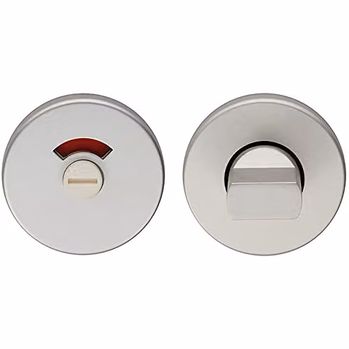 Loops Thumbturn Lock and Release Handle in Satin Anodised Aluminium, Silver