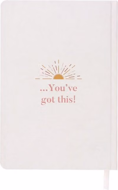 KDMK Mindful Moments A5 Hardcover Journal in White