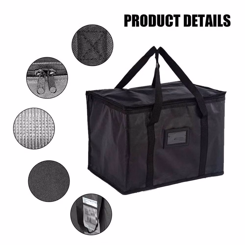 EONLION 70L Portable Cooler Bag and Picnic Tote in Black, W/D/H: 52 x 35 x 39 cm – 2