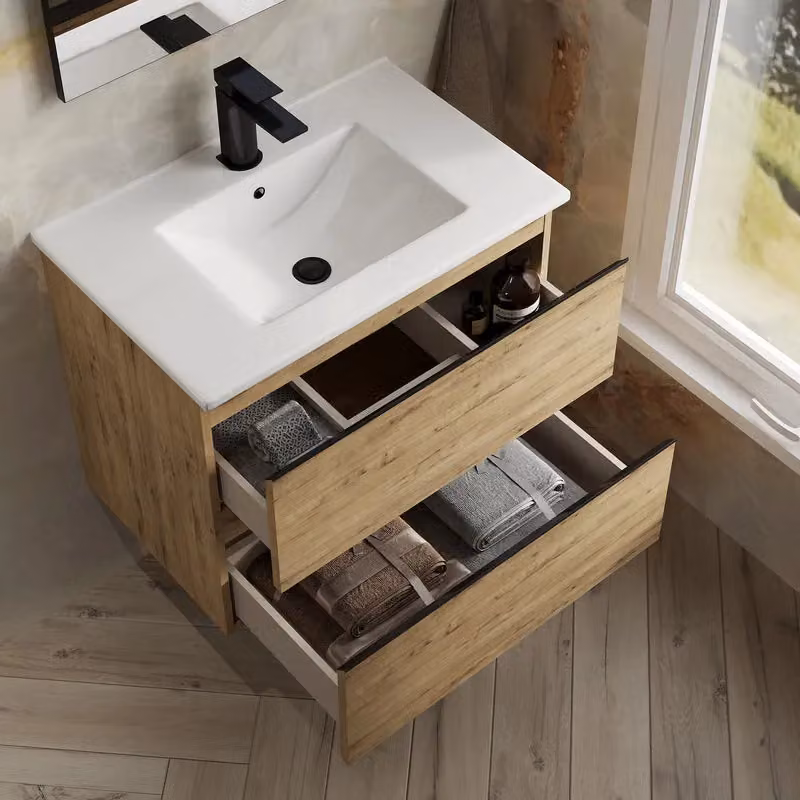 Banyetti Vatilla 700mm Wall Hung Vanity Unit with Lira Basin in Ostippo Light Oak – 4