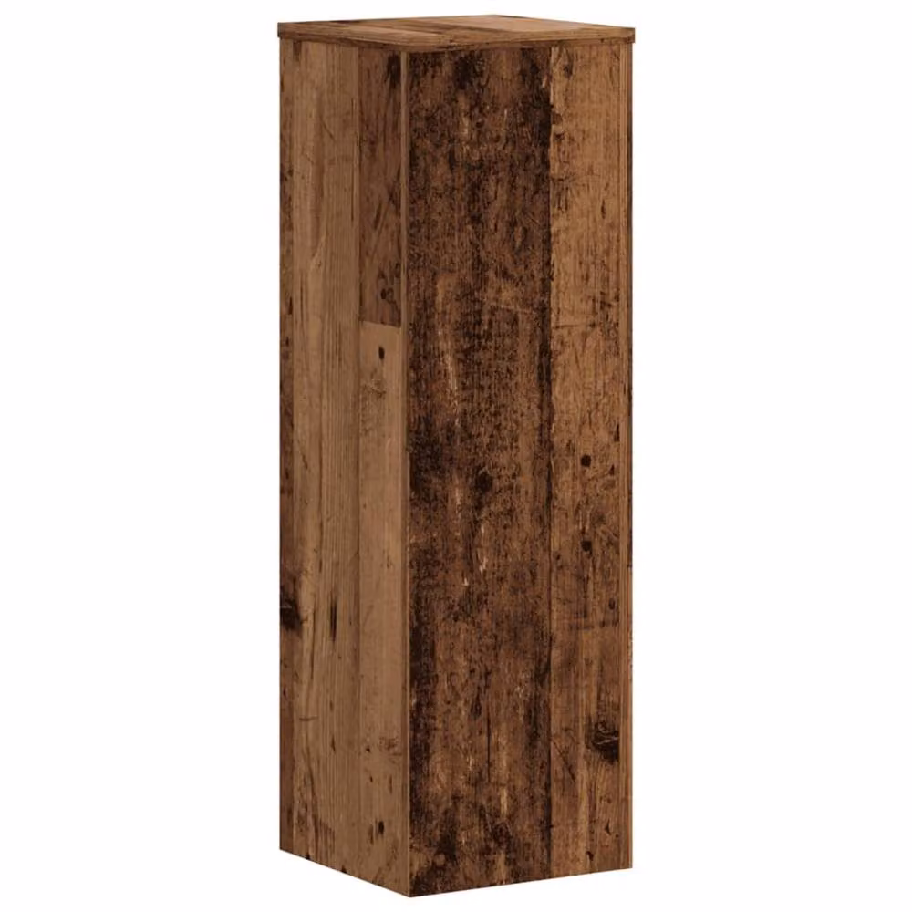 Berkfield Home Set of 2 Rustic Brown Engineered Wood Plant Stands, W/D/H: 25 x 25 x 80 cm – 4