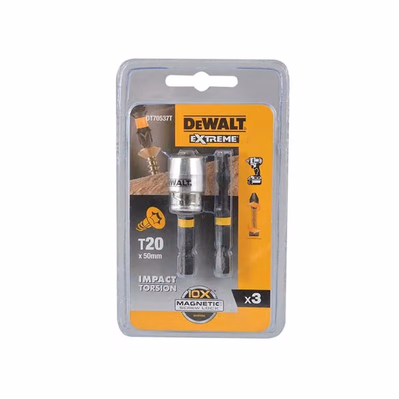 DeWalt Impact Torsion and Magnetic Screwlock Screwdriver Bit Set, Silver and Multicolour – 2