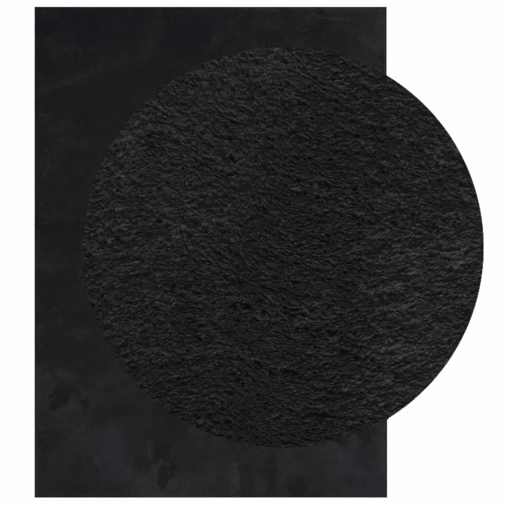 Berkfield Home HUARTE Short Pile Washable Black Polyester Rug, W: 200 cm, L: 280 cm – 2
