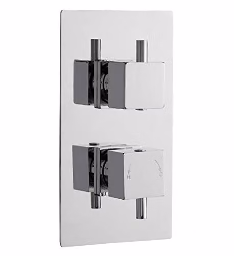Ultra JTY302 Twin Valve Volt Thermostatic Shower Mixer with Diverter in Chrome – 1