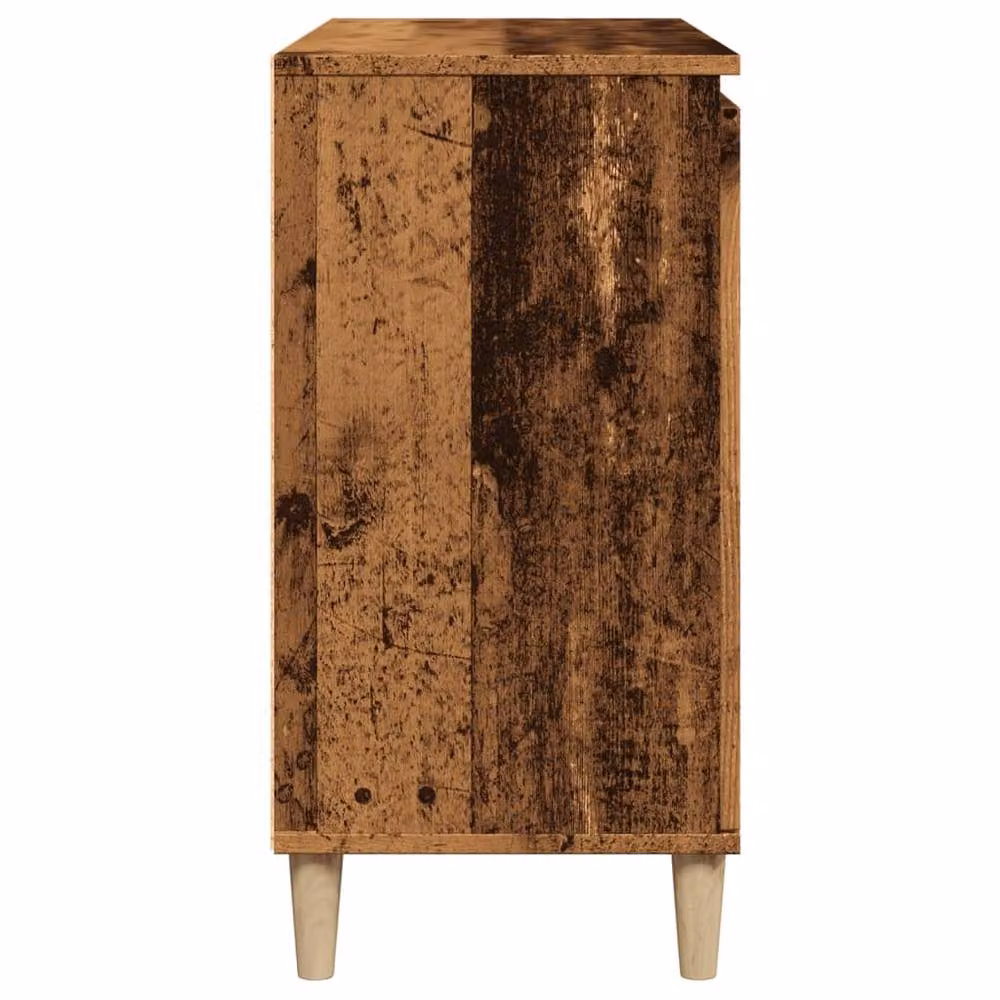 Berkfield Home Old Wood Sideboard in Brown, W/D/H: 102 x 35 x 70 cm – 5